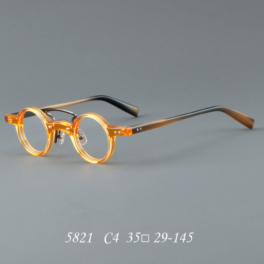 Gafas Retro Marco Redondo Pequeño Estilo Japonés - Image 25