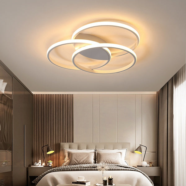 Lámpara de Techo LED Estilo Nórdico para Recámara Principal - Diseño Moderno e Inteligente