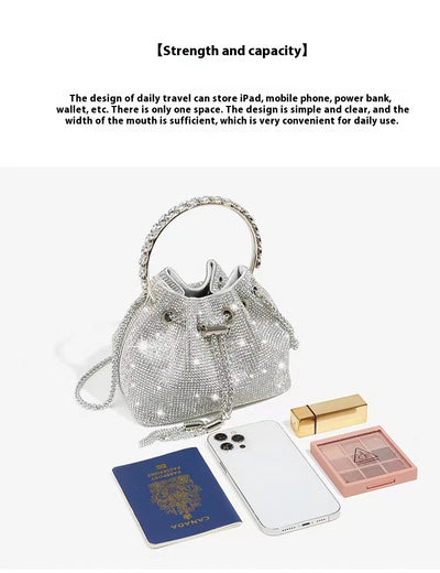 Bolso Bandolera de Diamantes Completos para Cena y Eventos - Image 12