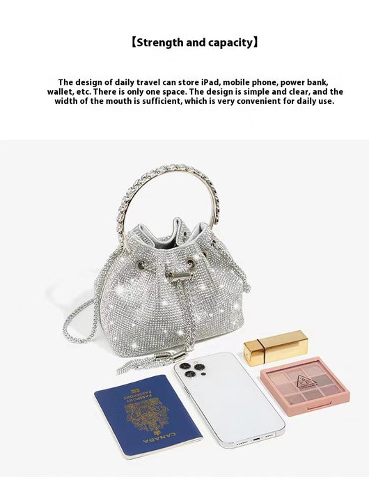 Bolso Bandolera de Diamantes Completos para Cena y Eventos - Image 12