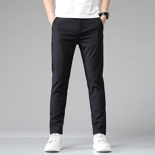 Pantalones Casuales Elásticos para Hombre - Estilo Preppy en Múltiples Colores - Image 6