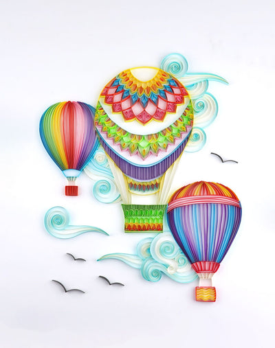 Globo Aerostático de Papel Pluma 50 cm - Artesanía Creativa Hecha a Mano - Image 7