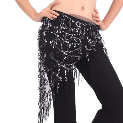 Cinturón de Cadera con Lentejuelas y Borlas para Danza - Image 15