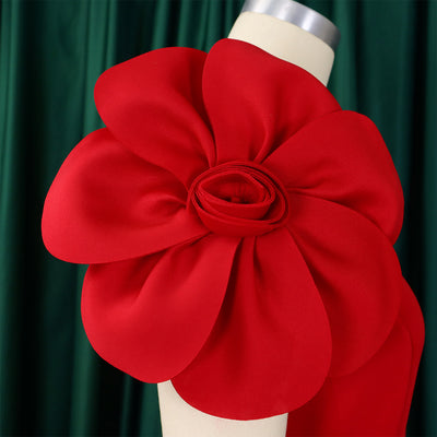 Vestido Elegante con Flores Tridimensionales para Mujer - Image 21