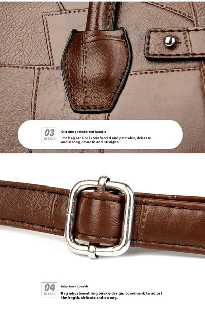 Bolsa Bandolera de Un Solo Hombro en Color Sólido con Cierre - Image 11