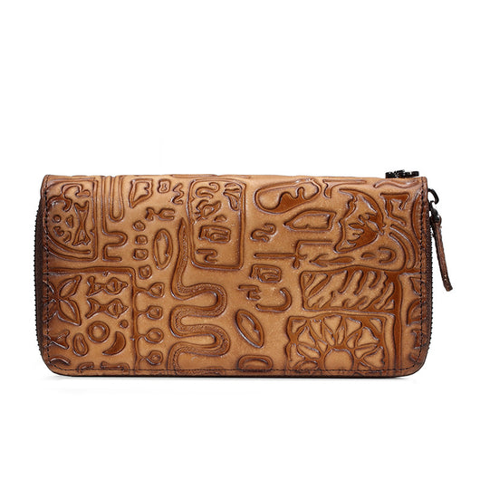 Cartera Clutch Oracle de Cuero Vintage para Mujer - Image 11
