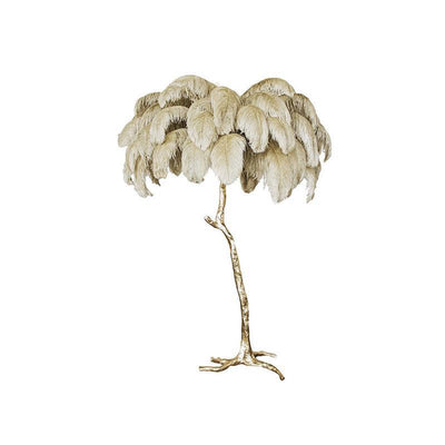 Lámpara de Pie Pluma Estilo Villa Clásica Inglesa - Image 8