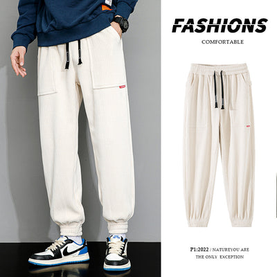 Pantalones de Pana Ancha Talla Grande para Hombre - Estilo Deportivo Casual - Image 3