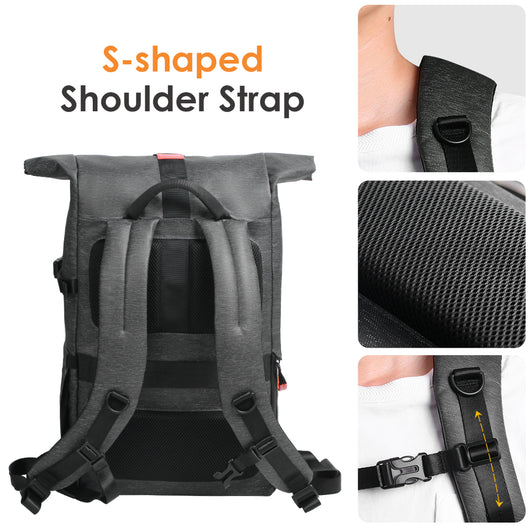 Mochila Multifuncional para Cámara Digital con Compartimentos Inteligentes - Image 9