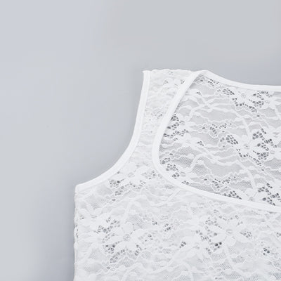 Top Encaje Espalda Descubierta con Tirantes Ajustables - Image 28