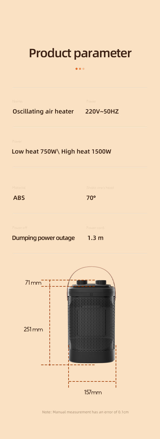 Radiador Climático Inteligente con Control Remoto y Pantalla Táctil - Image 18