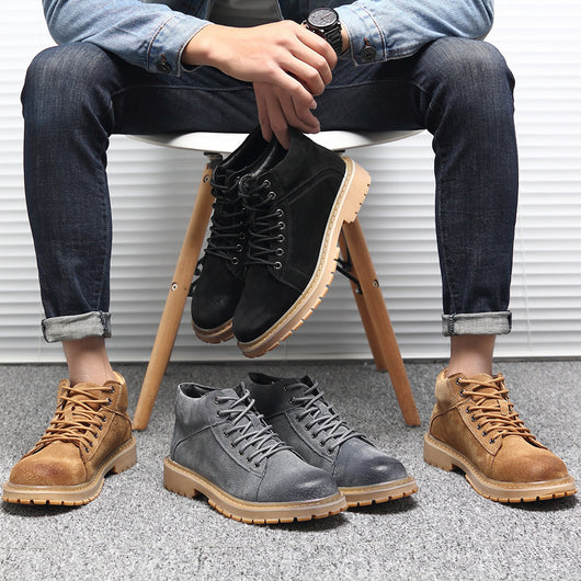 Zapatos de Trabajo Estilo Británico Transpirables Corte Medio - Image 10