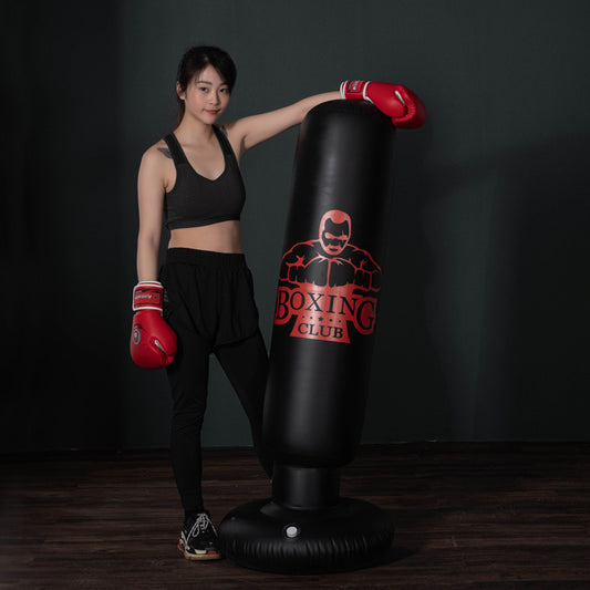 Saco de Boxeo Inflable Autoportante para Entrenamiento en Casa
