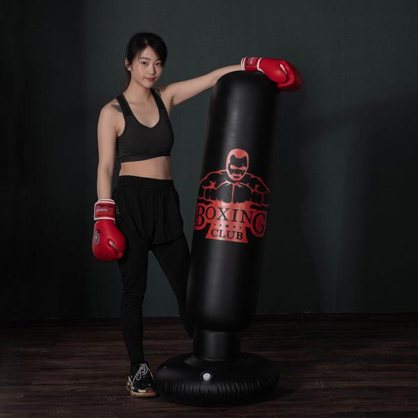 Saco de Boxeo Inflable Autoportante para Entrenamiento en Casa