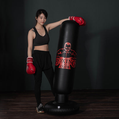 Saco de Boxeo Inflable Autoportante para Entrenamiento en Casa