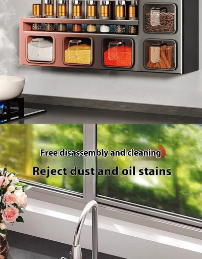 Organizador de Cocina Mural con Despensero y Soporte para Especias - Image 14