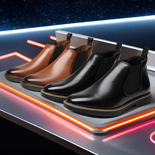 Botas de Cuero Estilo Británico Talla Grande para Hombre - Image 3