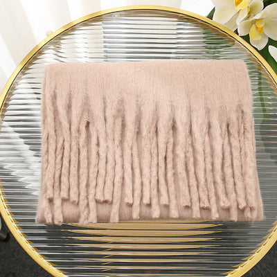 Bufanda Rectangular Suave y Cálida con Borlas - Image 14