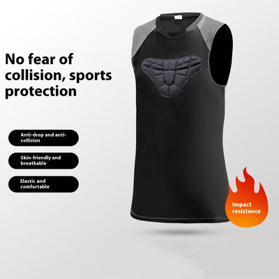 Chaleco Deportivo Anticolisión 3D para Hombre - Malla Transpirable Verano