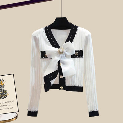 Conjunto Otoñal para Mujer Talla Grande con Detalle de Moño - Image 11