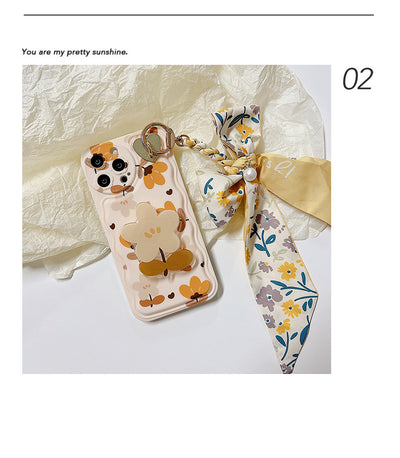 Funda para Celular Seda con Flores y Hojas Otoñales - Image 10