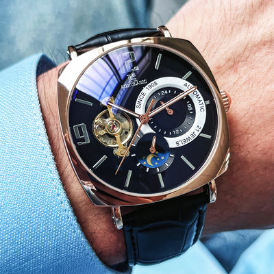 Reloj Automático Cuadrado para Hombre - Diseño Casual Resistente - Image 4