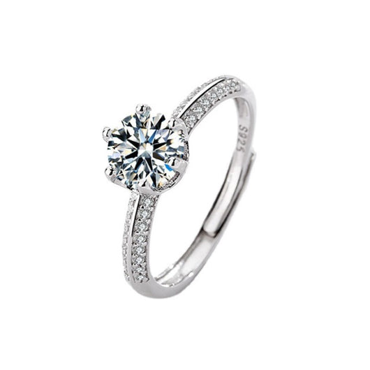 Anillo de Diamante Mozan para Parejas - 1 Quilate - Image 3