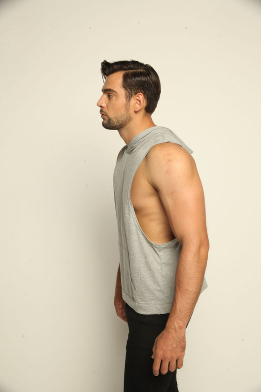 Chaleco Deportivo sin Mangas con Capucha para Hombre - Image 14