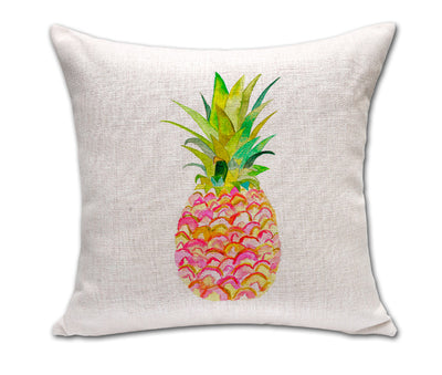Almohada Decorativa Piña Sketch de Algodón y Lino para Sofá y Oficina - Image 2