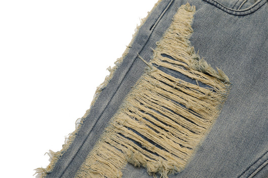 Jeans Desgastados a Mano con Efecto Vintage para Hombre - Image 15