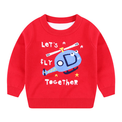 Suéter Tejido de Algodón Cálido para Niño - Diseño Trendy - Image 7