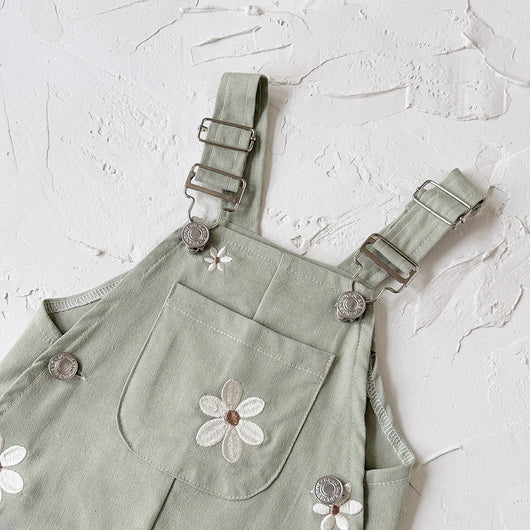 Pelele Infantil sin Mangas con Bordado Floral - Image 13