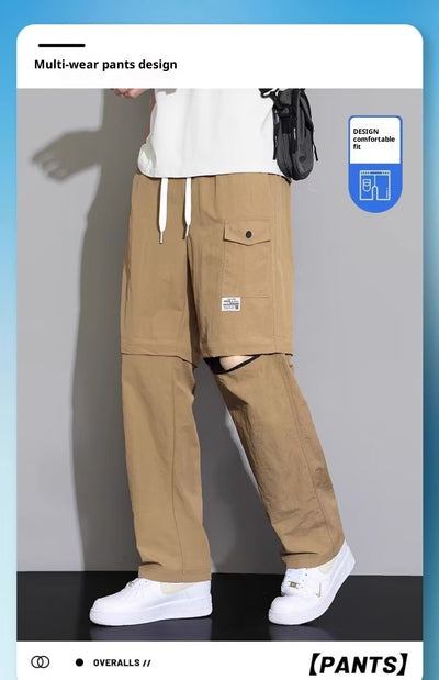 Overol Desmontable Estilo Americano para Hombre, 2 en 1 - Image 12