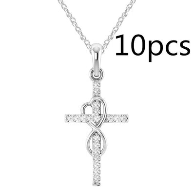 Dije de Cruz de Ocho Caracteres en Aleación - Image 16