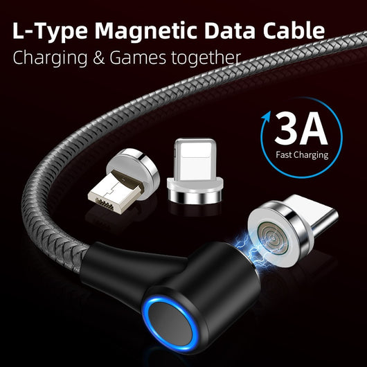 Cable de Carga Rápida Magnético 3A-5A con Transferencia de Datos - Image 3