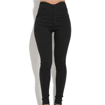 Pantalones Stretch Realce Sexy para Mujer con Botones Explosivos - Image 8