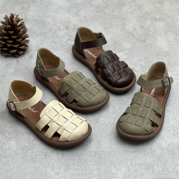 Sandalias de Cuero Genuino Artesanales para Mujer - Diseño Versátil