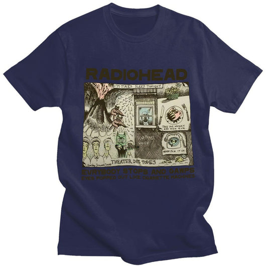 Camiseta Vintage Radiohead 2000 Hip Hop Rock Unisex Talla M - Image 5