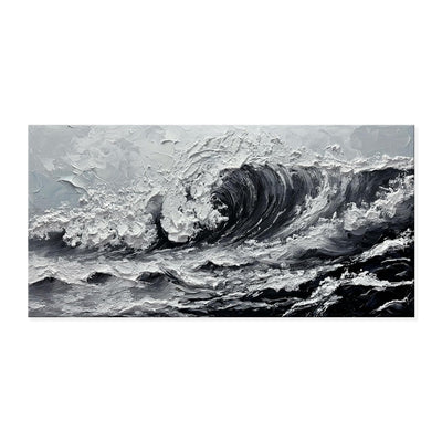 Cuadro Óleo Grandes Olas Marino Textura Gruesa Pintura Hecha a Mano para Sala - Image 6