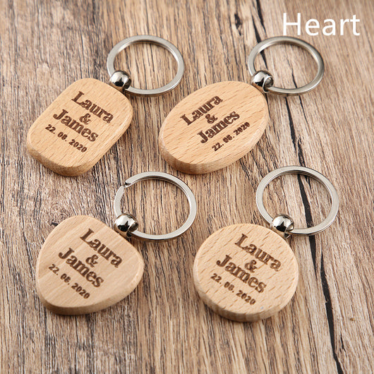 Llavero Personalizado de Madera con Grabado de Nombre - Image 12