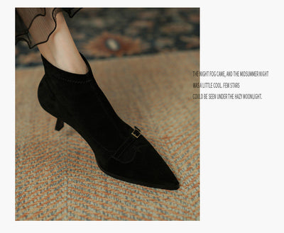 Botas Negras para Mujer con Tacón Fino - Elegantes y Versátiles - Image 12