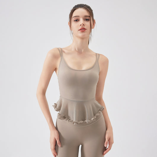 Top Deportivo Yoga con Encaje Espalda Descubierta - Tela Respirable Fanxin Air Sense - Image 2