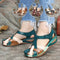 Sandalias Cuña Impermeables Multicolor para Mujer