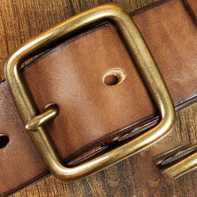 Cinturón de Cuero Genuino Vintage de Diseño Premium - Versátil y Duradero - Image 15