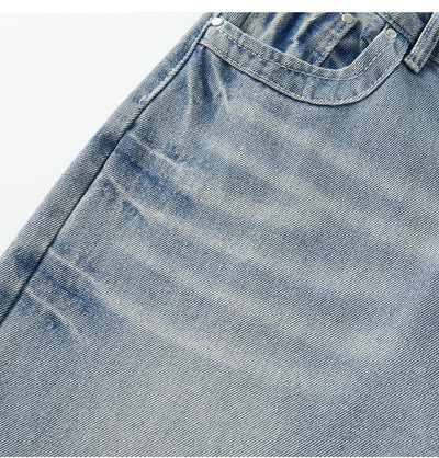Jeans Rectos Anchos Estilo Americano para Hombre - Image 13