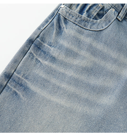 Jeans Rectos Anchos Estilo Americano para Hombre - Image 13