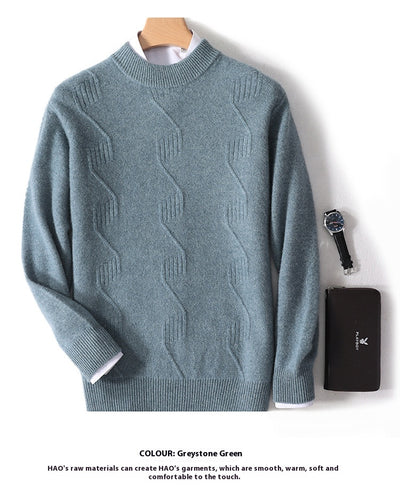 Suéter Grueso de Cuello Alto para Hombre - Abrigo Cálido de Invierno - Image 28