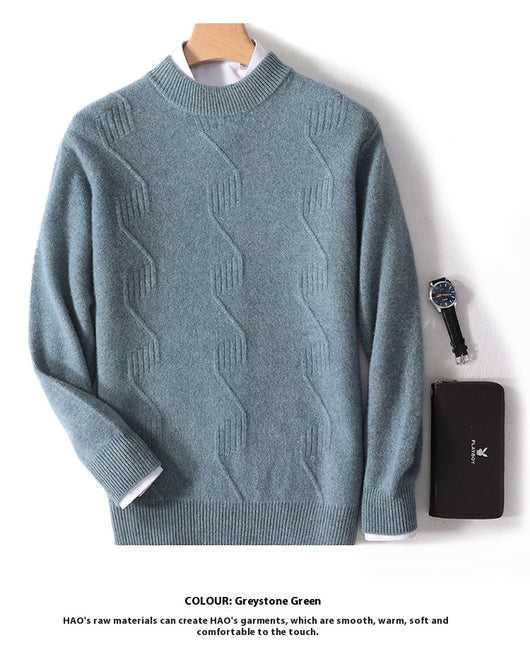 Suéter Grueso de Cuello Alto para Hombre - Abrigo Cálido de Invierno - Image 28
