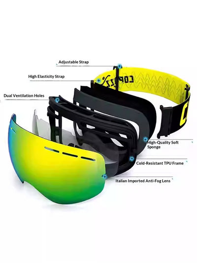 Gafas de Esquí Antivaho con Lentes Bifocales para Miopía - Image 9