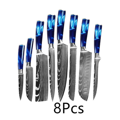 Set de Cuchillos de Cocina Multiusos con Mango de Resina - Image 14